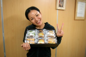 お客様よりホワイトデーをいただき、ウキウキの きだちゃん